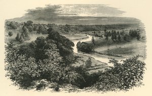 Der Wye, von Goodrich Castle, ca. 1890