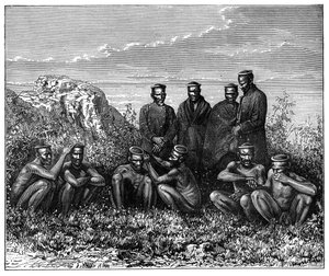 Die Zulu, Südafrika, um 1890 von Unbekannt
