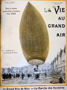 Das Luftschiff von Pierre und Paul Lebaudy, Frankreich, 1903 von Unbekannt