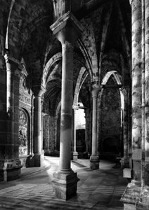 Der Chorumgang und die sogenannte Strahlende Kapelle. Kathedrale Saint Savior. 12.-15. Jahrhundert. Avila, Spanien