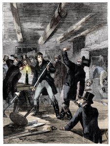 Die Verhaftung der Cato Street Verschwörer, 1820 um 1895 von Unbekannt