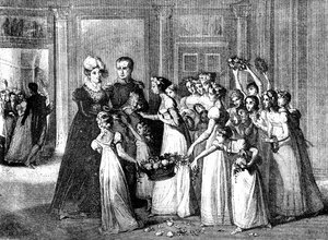 Die Ankunft von Marie-Louise in Compiègne, Frankreich, 27. März 1810 von Unbekannt