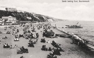 Der Strand von Bournemouth, Dorset, ca. 1920er Jahre von Unbekannt