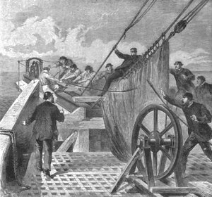 Das Brechen des Atlantikkabels an Bord der Great Eastern, 2. August 1865, 1901 von Unbekannt