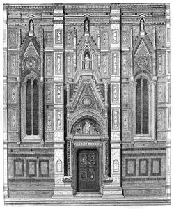 Das kanonische Tor der Basilika Santa Maria del Fiore, Florenz, Italien, 1882