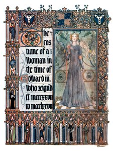 Das Kostüm einer Frau zur Zeit von Edward III, 1909