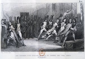 Der Staatsstreich des 18. Brumaire, 9. November 1799, 19. Jahrhundert von Unbekannt