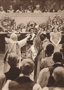 Die Krönung von Königin Elizabeth, Ehefrau von König Georg VI., 1937