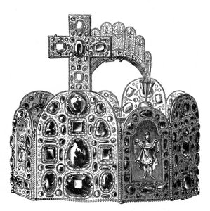 Das Diadem von Karl dem Großen, 8. Jahrhundert von Unbekannt
