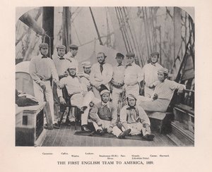 Das erste englische Cricket-Team, das Amerika bereiste