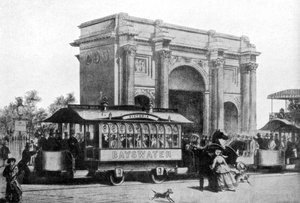 Die ersten Straßenbahnen in London