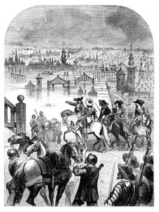 Die Überschwemmung von Amsterdam im Jahr 1672 auf Befehl von Wilhelm III., ca. 1902 von Unbekannt