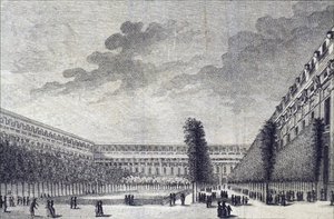 Die Gärten des Palais Royal in Paris