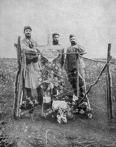 Das Grab von Sergeant Jean Bouin, französischer Soldat, Frankreich, Erster Weltkrieg, 1915