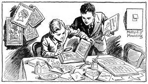 Die Freuden des Briefmarkensammelns, 1937