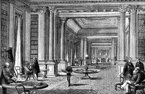 Die Bibliothek des Reform Club, London, 1891