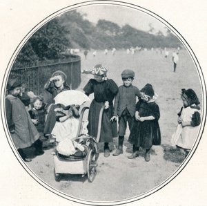 Die kleine Mutter, Regents Park, London, ca. 1900-1901