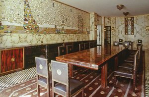 Der Hauptspeisesaal des Stoclet-Palastes, ca. 1914 von Unbekannt