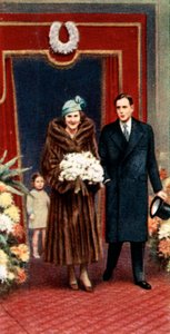 Die Hochzeit des Herzogs und der Herzogin von Kent, November 1934, um 1935