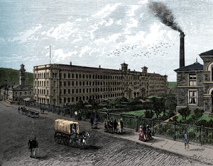 Die Mühle in Saltaire, ca. 1880