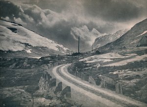 Die Bergstraße Grotli - Stryn, 1914 von Unbekannt
