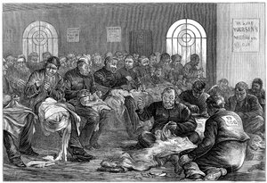 Der Nadelraum, Clerkenwell Gefängnis, London, 1874