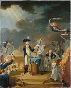 Der Eid von La Fayette beim Fest der Föderation, 14. Juli 1790 von Unbekannt