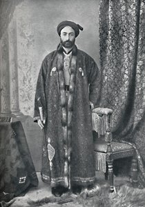 Der Offizier, der für das heilige Heiligtum in Maschhad, Persien, verantwortlich ist, 1902