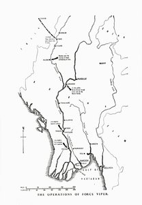 Die Operationen der Force Viper, Burma, Zweiter Weltkrieg, 1942-1943
