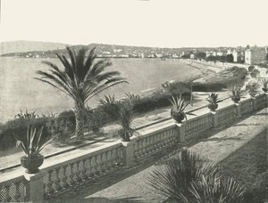 Das Panorama von La Croisette, Cannes, Frankreich, 1895