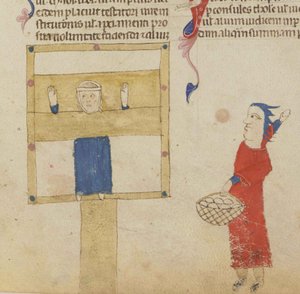Der Pranger. Aus den Coutumes de Toulouse, 1295-1297 von Unbekannt