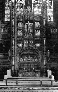 Der Hochaltar in der Liverpool Cathedral, 20. Jahrhundert