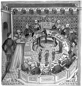 Die Tafelrunde von König Artus von Britannien, 14. Jahrhundert, 1870