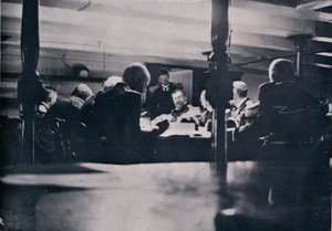 Die Szene auf der Victory während des Kriegsgerichts, 1906 von Unbekannt