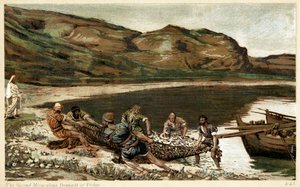 Der zweite wunderbare Fischfang, um 1890 von Unbekannt