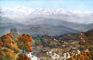 Der Schnee von Jalapahar, Darjeeling, Indien, frühes 20. Jahrhundert