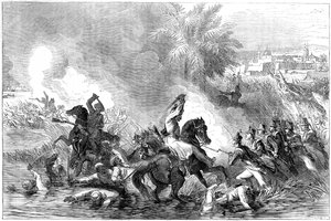 Der Ausfall der Garnison von Dschalalabad, Afghanistan, 1842