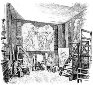 Das Atelier von Paul-Jacques-Aimé Baudry, ca. 1880-1882