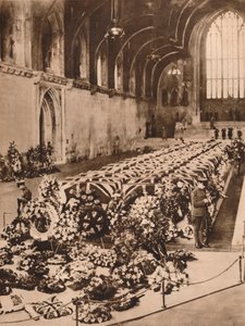 Die Opfer des R101-Luftschiffunglücks im Westminster Hall, London, 1930-1935 von Unbekannt