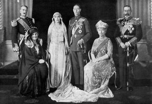 Die Hochzeit des Herzogs von York und Lady Elizabeth Bowes-Lyon, 1923