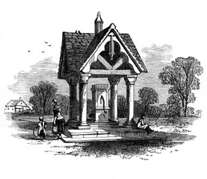 Der Brunnen auf Ockley Green, Surrey, 19. Jahrhundert von Unbekannt