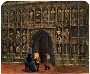 Westfassade, Exeter Kathedrale, 19. Jahrhundert