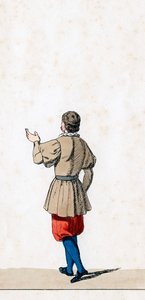 Theaterkostümentwurf für Shakespeares Stück, Heinrich VIII., 19. Jahrhundert von Unbekannt
