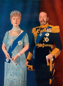 Ihre Majestäten König George V. und Königin Mary zur Zeit ihres Silberjubiläums 1935, 1951 von Unbekannt
