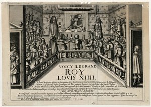 Dies ist der gute König Ludwig XIV. König gibt eine öffentliche Audienz, 1668
