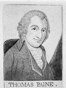 Thomas Paine, in England geborener amerikanischer Revolutionär, Schriftsteller und Philosoph, ca. 1790