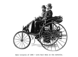 Dreirädriges Benz-Motorwagen, 1886 von Unbekannt