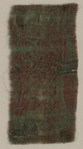 Drei Fragmente italienischer gotischer Seide, 1300er von Unbekannt