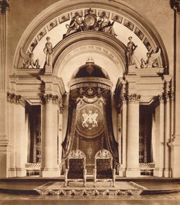 Throne im Ballsaal des Buckingham Palace, 1935