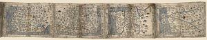Titel vom Umschlag. Blätter sind an den Enden verbunden und im Akkordeonstil gefaltet. Auf kleines Etikett auf der Rückseite der Hamgyŏng-do-Karte geklebt: Bunkŏdŏ Shoten. Auch über die Website der Library of Congress als Rasterbild verfügbar. Erwerbungsko von Unbekannt